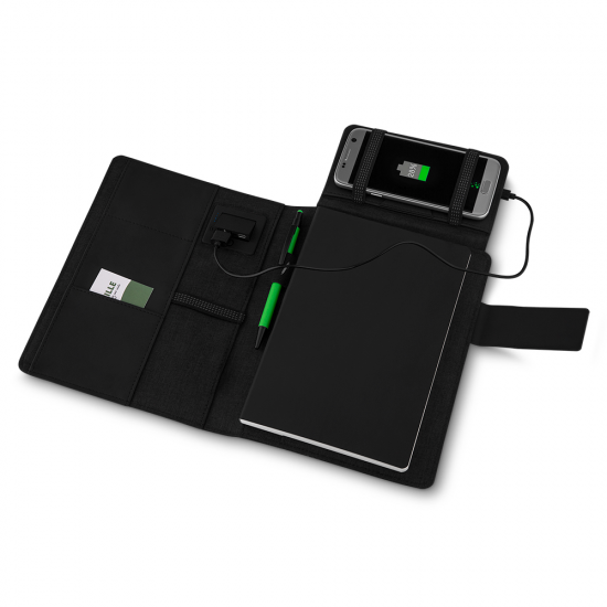 Caderno de Anotações com powerbank indução Personalizado Caderno de Anotações com powerbank indução Personalizado