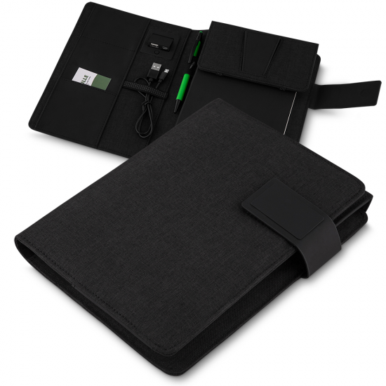 Caderno de Anotações com powerbank indução Personalizado Caderno de Anotações com powerbank indução Personalizado