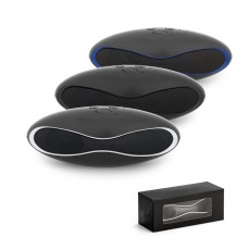 Caixa de som em ABS com microfone e autonomia de 3h Personalizada