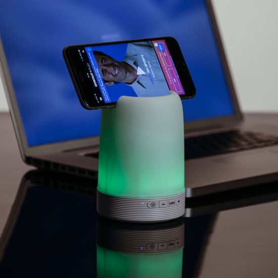 Caixa de Som Multimídia com Porta Caneta e Luminária Personalizada Caixa de Som Multimídia com Porta Caneta e Luminária Personalizada