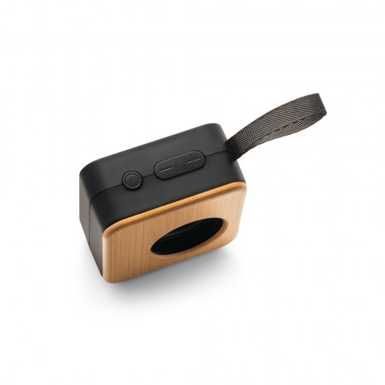 Caixa de Som Portátil em Bambu Promocional Caixa de Som Portátil em Bambu Promocional