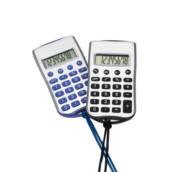 Calculadora Plástica com Cordão Personalizada Calculadora Plástica com Cordão Personalizada
