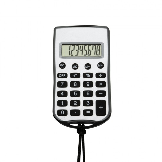 Calculadora Plástica com Cordão Personalizada Calculadora Plástica com Cordão Personalizada