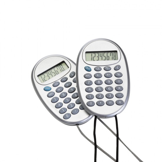 Calculadora Plástica com Cordão Personalizada Calculadora Plástica com Cordão Personalizada
