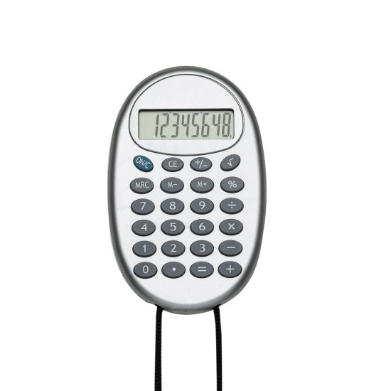 Calculadora Plástica com Cordão Personalizada Calculadora Plástica com Cordão Personalizada