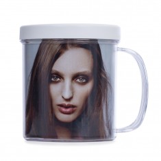 Caneca 350ml Porta Foto com Logo