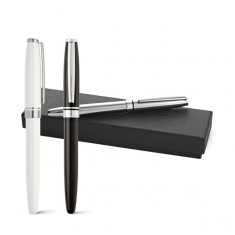 Roller em metal com escrita em preto Personalizado