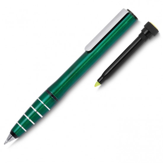 Caneta com Marca Texto Twist Promocional Caneta com Marca Texto Twist Promocional