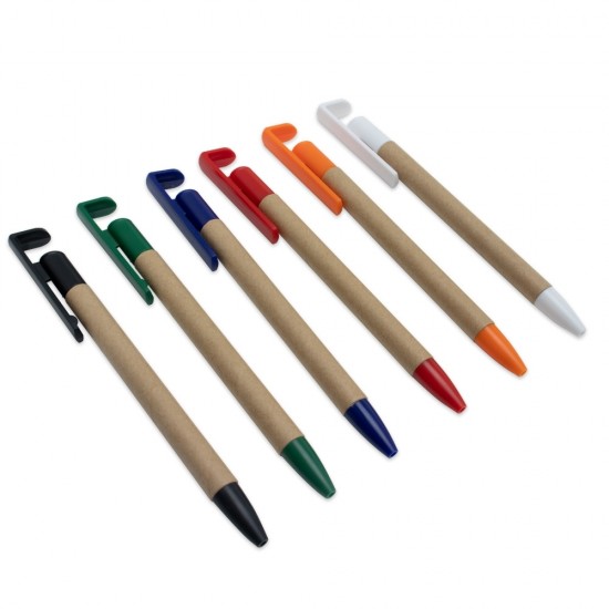 Caneta Ecológica com Suporte para Celular Personalizada Caneta Ecológica com Suporte para Celular Personalizada