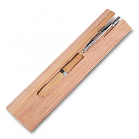 Caneta Ecológica de Bambu com Estojo Personalizada para Brinde Caneta Ecológica de Bambu com Estojo Personalizada para Brinde