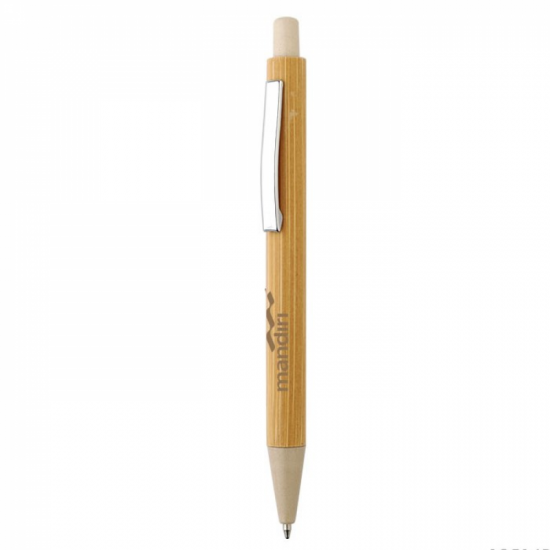 Caneta em Corpo em Bambu Personalizada Caneta em Corpo em Bambu Personalizada