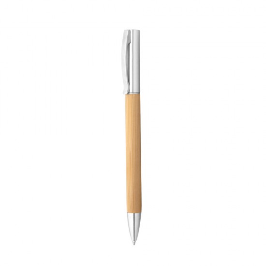 Caneta Esferográfica em Bambu com Logo Caneta Esferográfica em Bambu com Logo