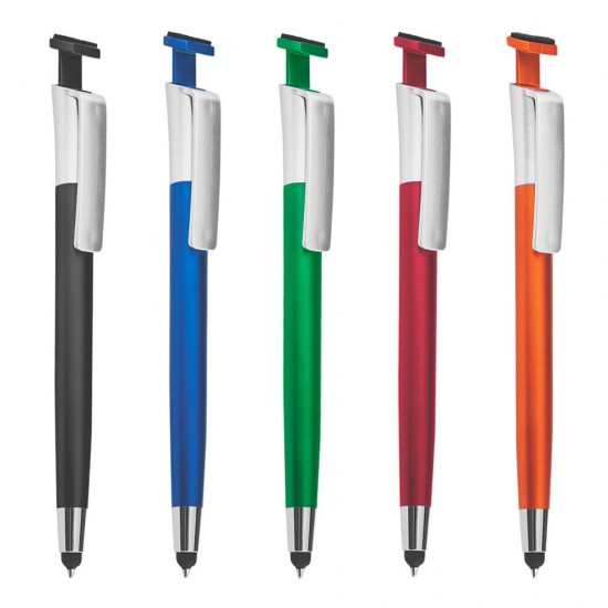 Caneta Plástica Touch com Suporte com Logo Personalizada Caneta Plástica Touch com Suporte com Logo Personalizada
