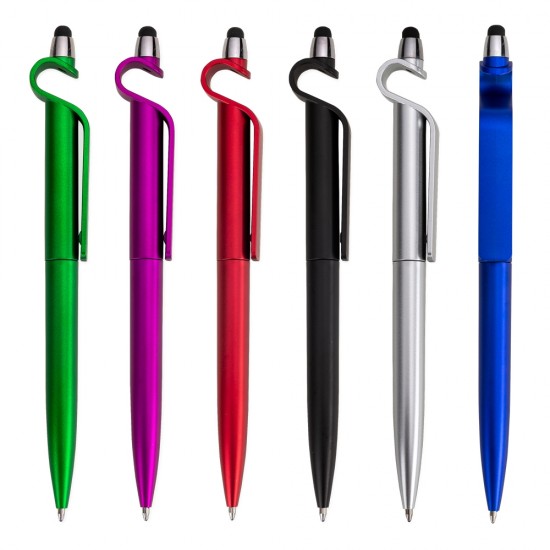 Caneta Plástica Touch com Suporte Personalizada Caneta Plástica Touch com Suporte Personalizada