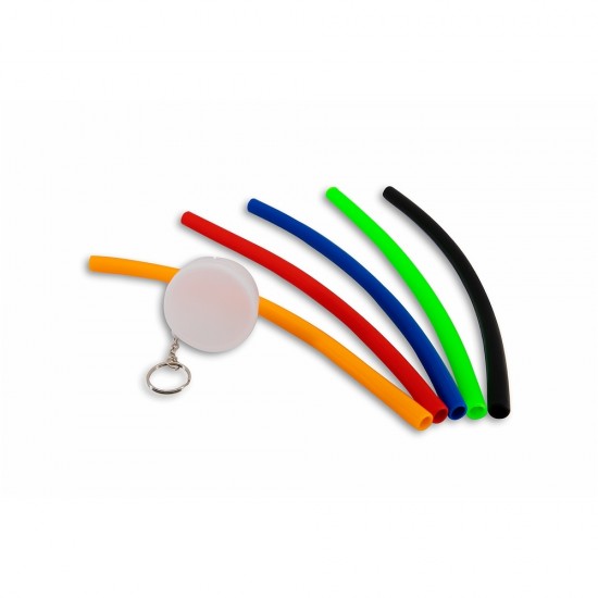 Canudo de Silicone com Estojo Personalizado Canudo de Silicone com Estojo Personalizado