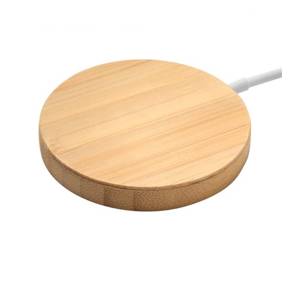 Carregador por Indução em Bambu Personalizado Carregador por Indução em Bambu Personalizado