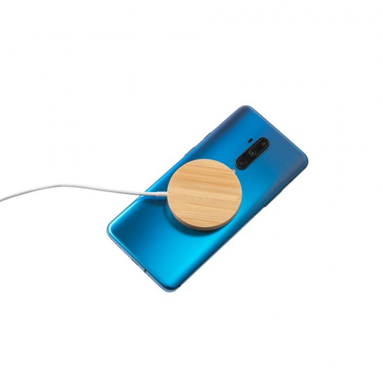 Carregador por Indução em Bambu Personalizado Carregador por Indução em Bambu Personalizado