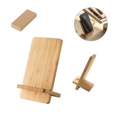 Carregador por indução (wireless) super-rápido e suporte em bambu para smartphone 15 W Personalizado