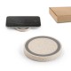 Carregador por indução (wireless) super-rápido (15W) em ABS e fibra de palha de trigo Personalizado