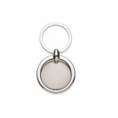 Chaveiro Metal Redondo Giratório para Brinde Personalizado