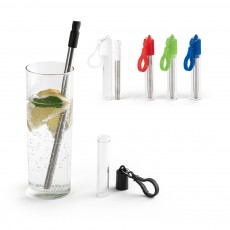 Conjunto de canudo em aço inox e escova de limpeza Personalizado
