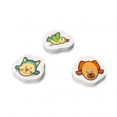 Conjunto com 3 borrachas Personalizado