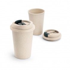 Copo de viagem em fibra de bambu e PP 380 mL Personalizado