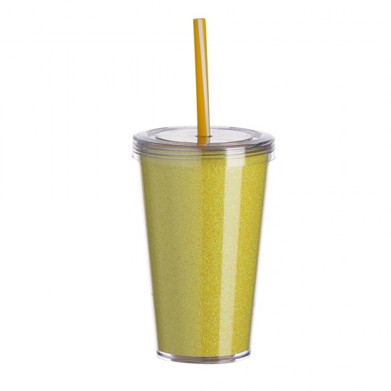 Copo de Acrílico 550ml com Canudo Personalizado Copo de Acrílico 550ml com Canudo Personalizado