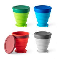 Copo de viagem em silicone 240 mL Personalizado