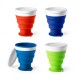 Copo de viagem em silocone e PP 400 mL Personalizado
