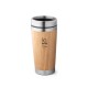 Copo de Viagem em Bambu e Inox Personalizado Copo de Viagem em Bambu e Inox Personalizado