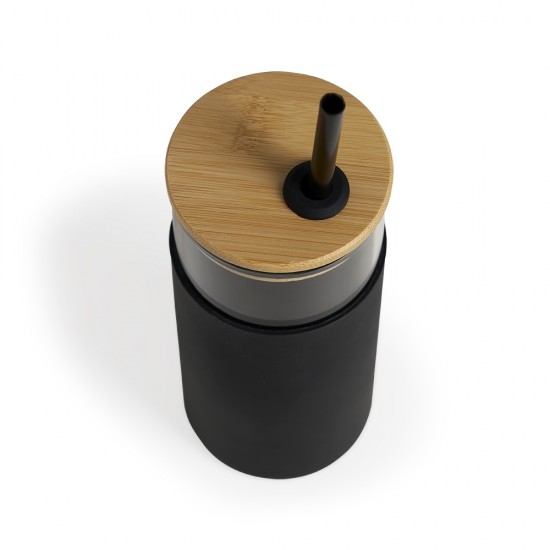 Copo de Vidro com Tampa Personalizado Copo de Vidro com Tampa Personalizado