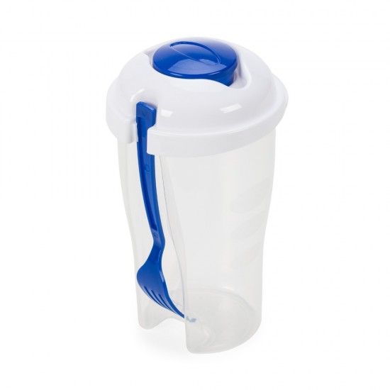 Copo Salada com Garfo e Suporte para Molho Personalizado Copo Salada com Garfo e Suporte para Molho Personalizado