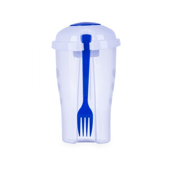 Copo Salada com Garfo e Suporte para Molho Personalizado Copo Salada com Garfo e Suporte para Molho Personalizado