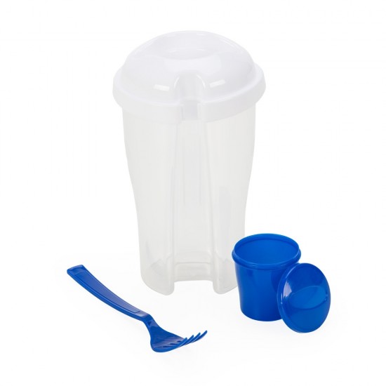 Copo Salada com Garfo e Suporte para Molho Personalizado Copo Salada com Garfo e Suporte para Molho Personalizado