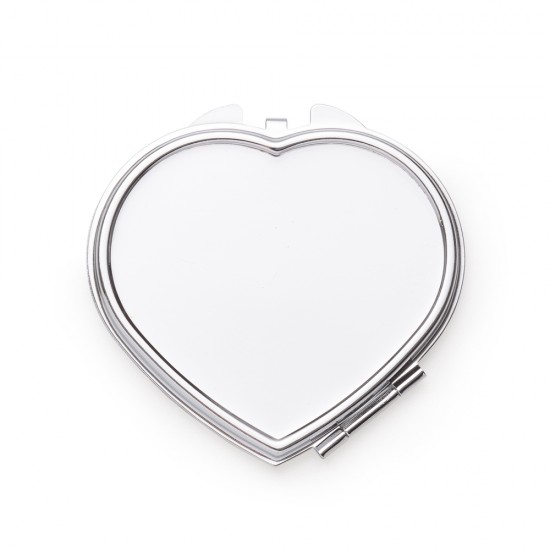 Espelho Metal Coração com Aumento Personalizado Espelho Metal Coração com Aumento Personalizado