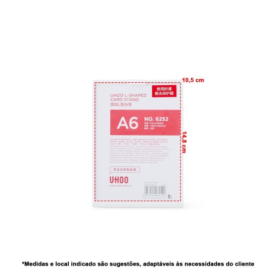 Expositor Porta Retrato A6 Personalizado com Logo Expositor Porta Retrato A6 Personalizado com Logo
