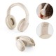 Fones de ouvido wireless dobráveis em fibra de palha de trigo e ABS com autonomia de 13h Personalizada