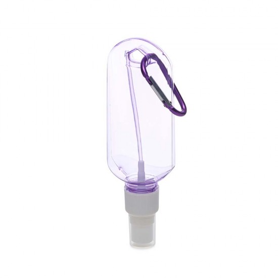 Frasco Plástico 100ml com Mosquetão Personalizado Frasco Plástico 100ml com Mosquetão Personalizado