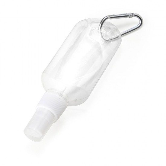 Frasco Plástico 100ml com Mosquetão Personalizado Frasco Plástico 100ml com Mosquetão Personalizado