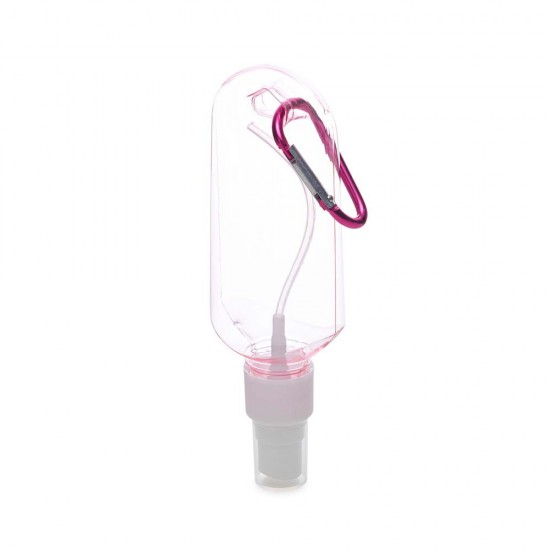 Frasco Plástico 100ml com Mosquetão Personalizado Frasco Plástico 100ml com Mosquetão Personalizado