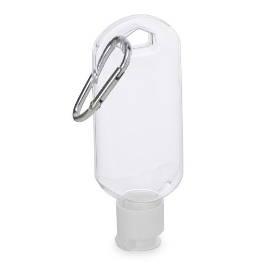 Frasco Plástico 55ml com Mosquetão Personalizado Frasco Plástico 55ml com Mosquetão Personalizado