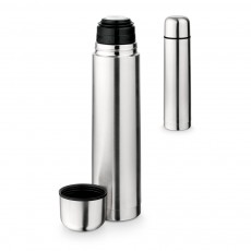 Garrafa em aço inox de parede dupla térmica, isolada a vácuo 1 L Personalizada