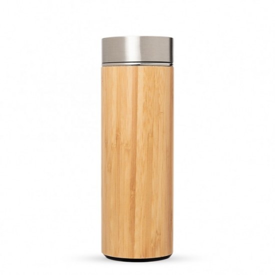Garrafa Bambu e Inox 400 ml Para Brinde Personalizado Garrafa Bambu e Inox 400 ml Para Brinde Personalizado