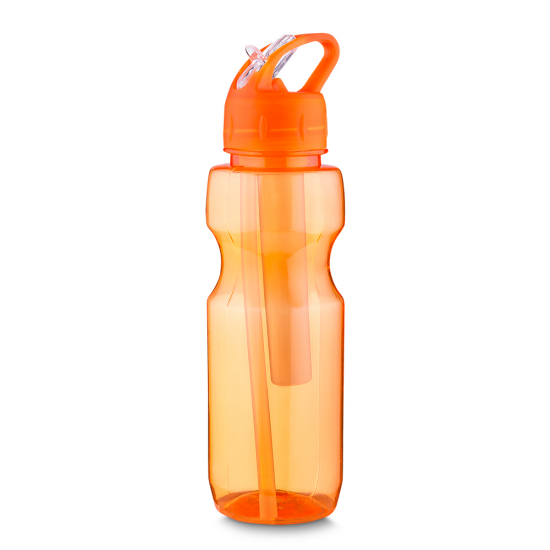 Garrafa Plástica com Porta Gelo Personalizada Garrafa Plástica com Porta Gelo Personalizada