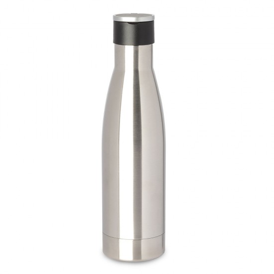 Garrafa térmica em aço inox fosca com parede dupla isolada a vácuo, com capacidade de até 400ml Garrafa térmica em aço inox fosca com parede dupla isolada a vácuo, com capacidade de até 400ml