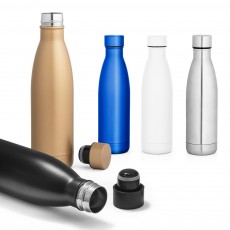 Garrafa em aço inox de parede dupla térmica, isolada a vácuo 500 mL Personalizada