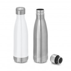 Garrafa para sublimação em aço inox de parede dupla térmica, isolada a vácuo, com tampa em aço inox 510 mL Personalizada