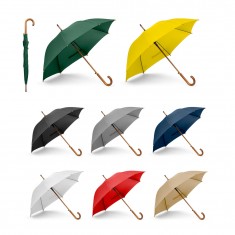 Guarda-chuva em 190T pongee com abertura automática Personalizada