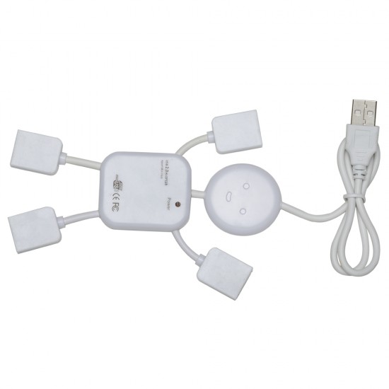 Hub Boneco com 4 Entradas USB Personalizado Hub Boneco com 4 Entradas USB Personalizado